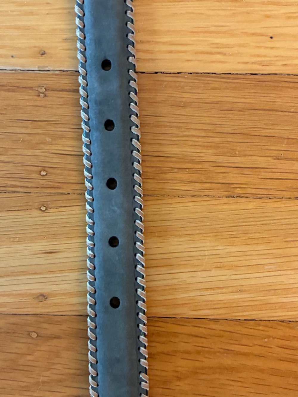 Brighton Sage Green Suede Whipstitch Belt with Silver-Tone Buckle size m/30 - Picture 3 of 4